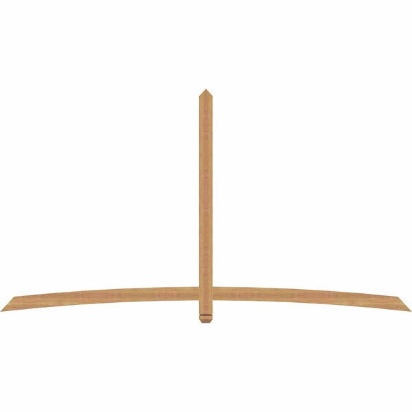 Ekena Millwork Bellingham Timber Gable Bracket, Western Red Cedar, 108"W x 58"H x 1 1/2"D x 3 1/2"F, 13/12 Pitch GBW108X58X0204BEL00SWR - main